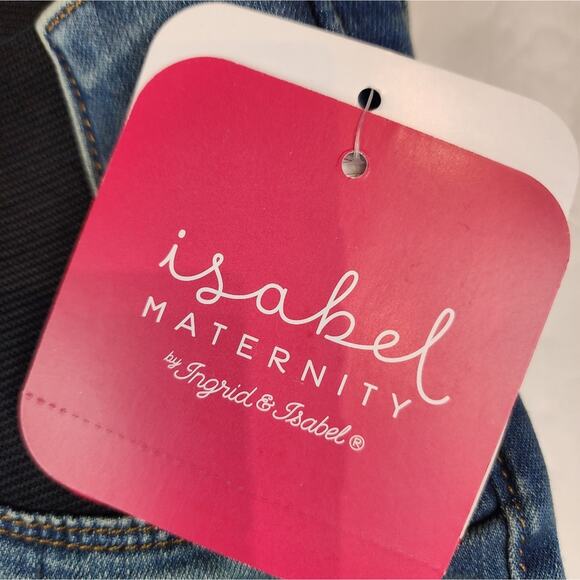 New Isabel Maternity Jeans Blue Jeggings Stretch Exapndable Size 2 / 26 - Picture 3 of 9